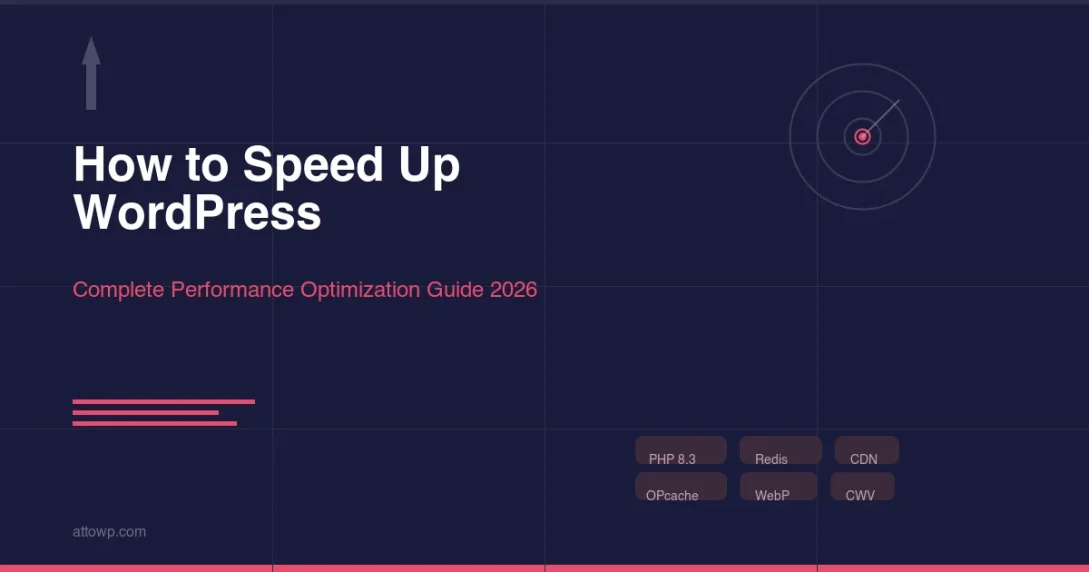 How to speed up WordPress - performance optimization with PHP 8.3, Redis, CDN, OPcache, WebP, and Core Web Vitals