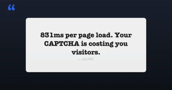 reCAPTCHA Alternatives for WordPress: Stop Losing 800ms Per Page Load