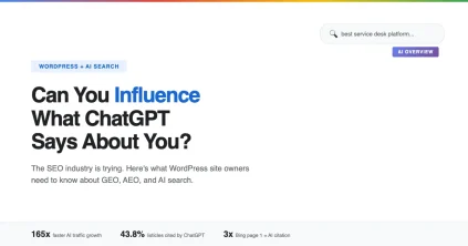 Can you influence what ChatGPT says about you - AI SEO for WordPress