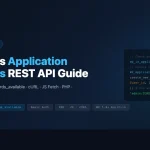WordPress Application Passwords developer guide showing PHP code, wp_is_application_passwords_available function, and cURL authentication examples