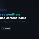 Contentful vs WordPress 2026 comparison chart showing architecture, pricing, plugins and data ownership for enterprise content teams