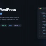 Headless WordPress with Docker: docker-compose.yml code window showing WordPress PHP-FPM, Next.js frontend, nginx reverse proxy, and MySQL services on dark background