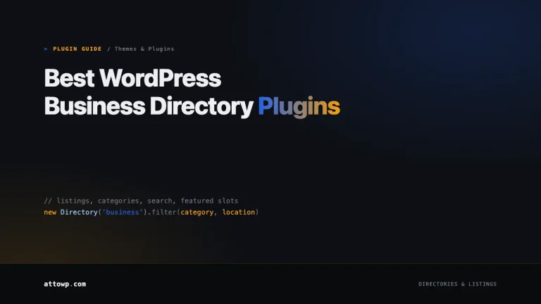 Best WordPress Business Directory Plugins 2026 guide cover
