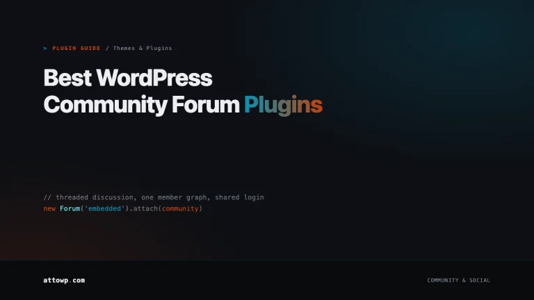 Best WordPress Community Forum Plugins 2026 guide cover
