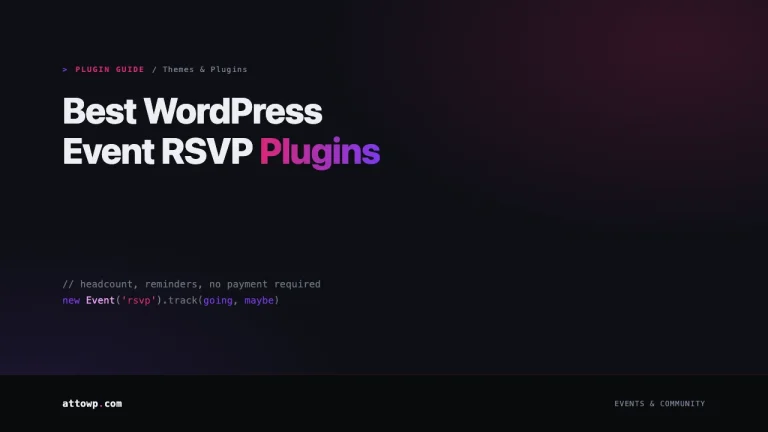 Best WordPress Event RSVP Plugins 2026 guide cover