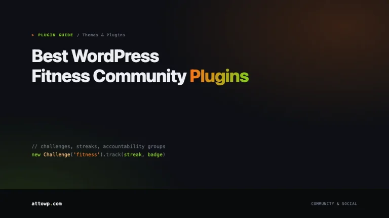 Best WordPress Fitness Community Plugins 2026 guide cover