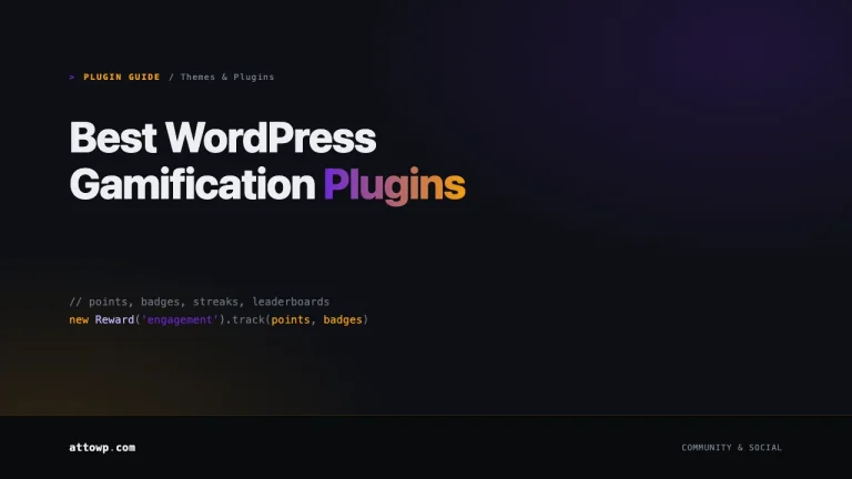 Best WordPress Gamification Plugins 2026 guide cover