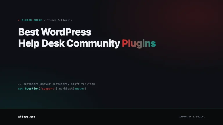 Best WordPress Help Desk Community Plugins 2026 guide cover