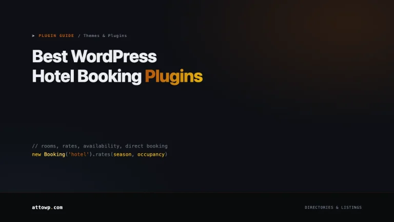Best WordPress Hotel Booking Plugins 2026 guide cover