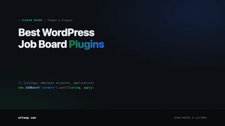 Best WordPress Job Board Plugins 2026 guide cover