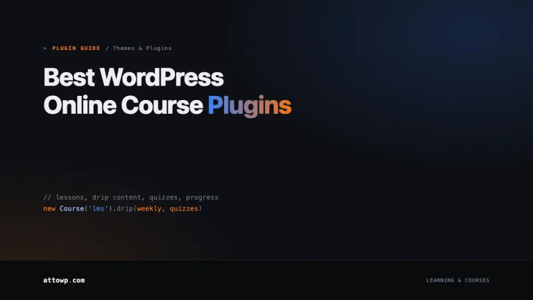 Best WordPress Online Course Plugins 2026 guide cover
