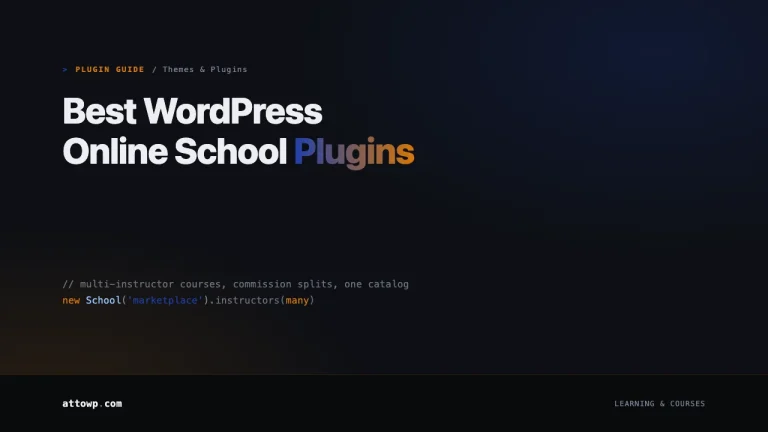Best WordPress Online School Plugins 2026 guide cover