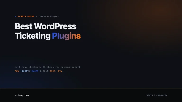 Best WordPress Ticketing Plugins 2026 guide cover